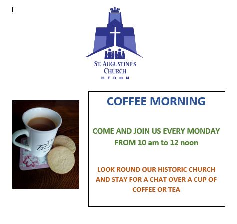 COFFEE MORNINGS AT ST AUGUSTINE