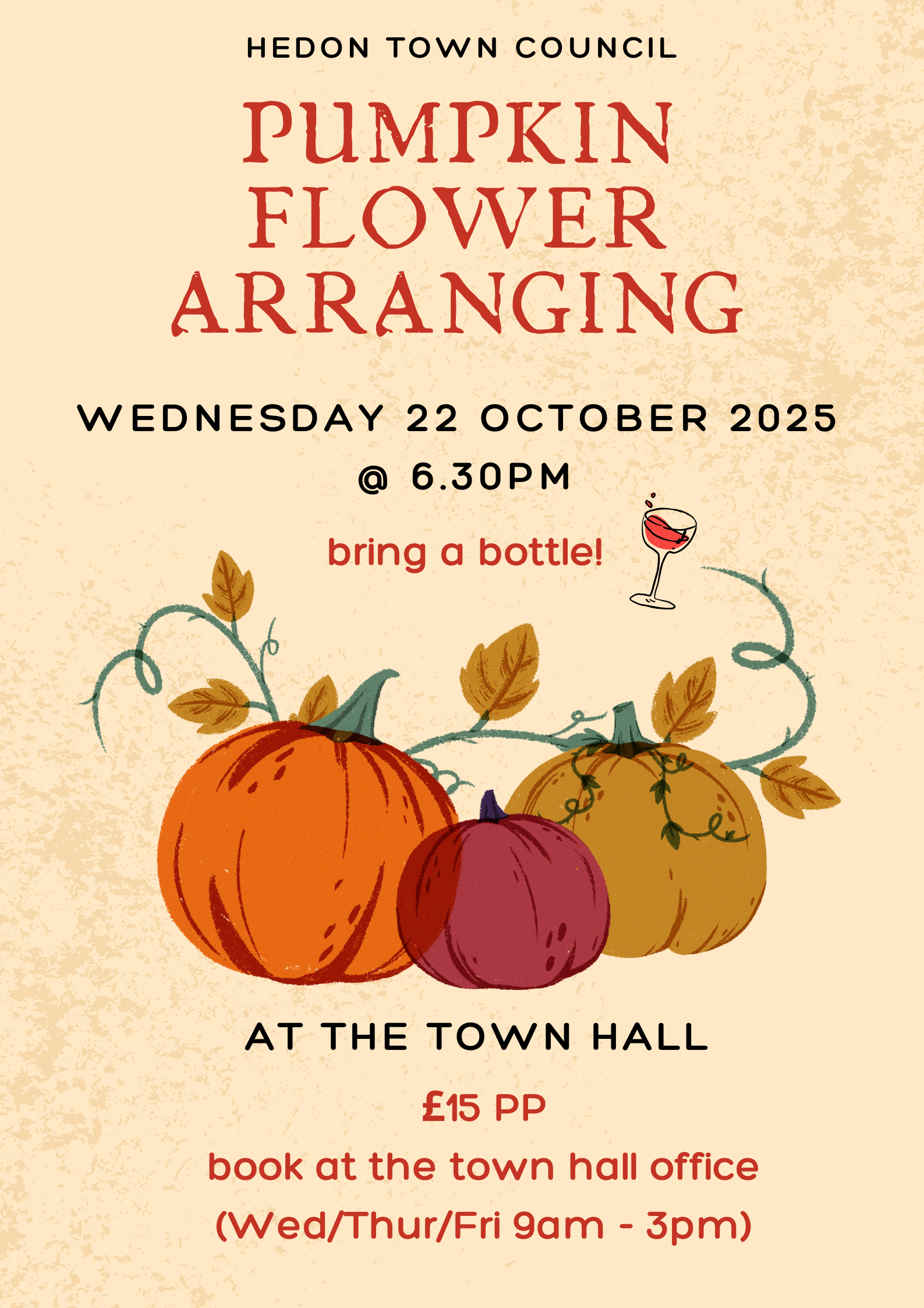 PUMPKIN FLOWER ARRANGING