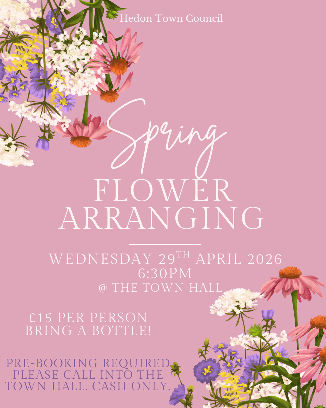 SPRING FLOWER ARRANGING